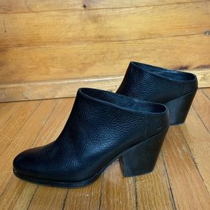 Rachel Comey black leather heeled booties